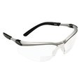 Ao Safety AO Safety 247-11375-00000-20 Bx Reader Silver-Black Frame Clear Lens 2.0 Diop 247-11375-00000-20